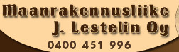 Maanrakennusliike J. Lestelin Oy logo